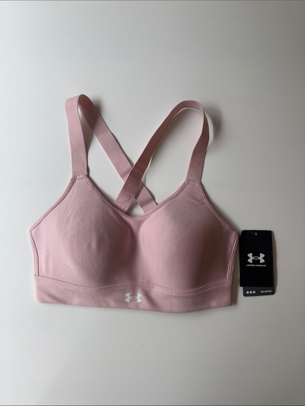 Under Armour Pink Crossback Padded Sports Bra